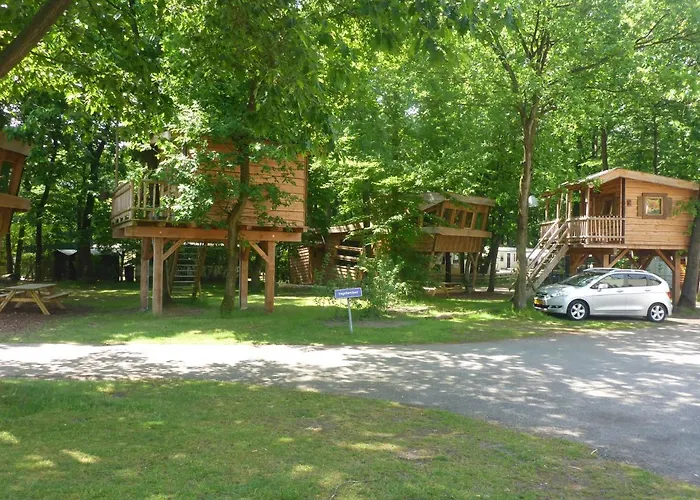 Recreatiepark D'n Mastendol Luxe Boomhutten Camping Rijen